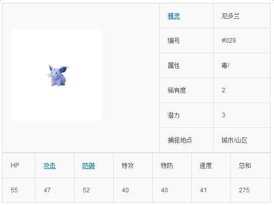 Pokemon go尼多兰怎么样 口袋妖怪Go尼多兰技能属性图鉴介绍